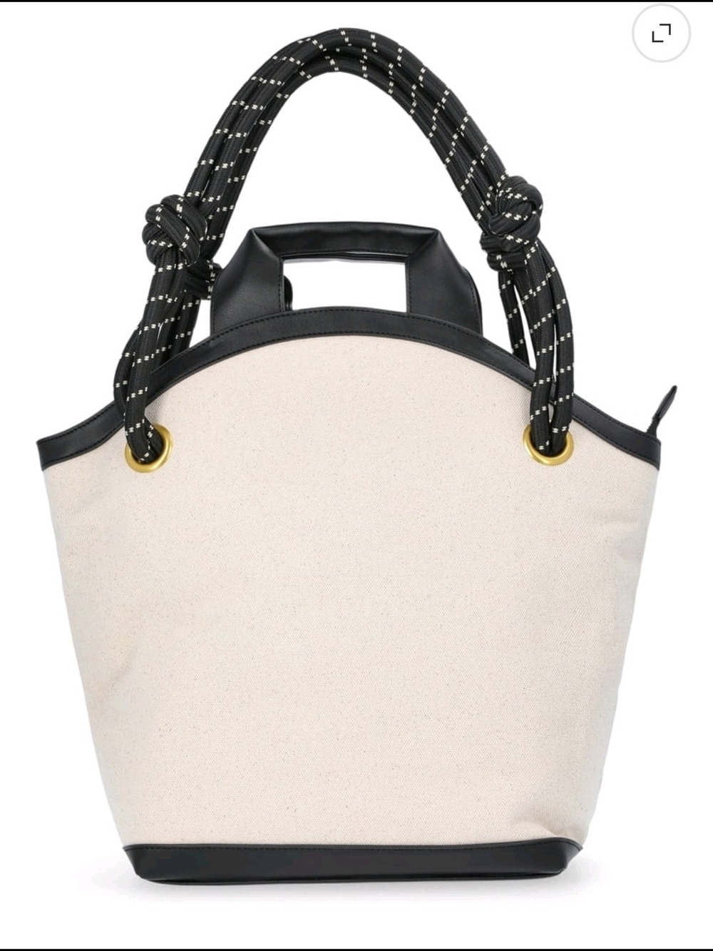 Free Assembly Women's Canvas Tote Bag, Natural color
